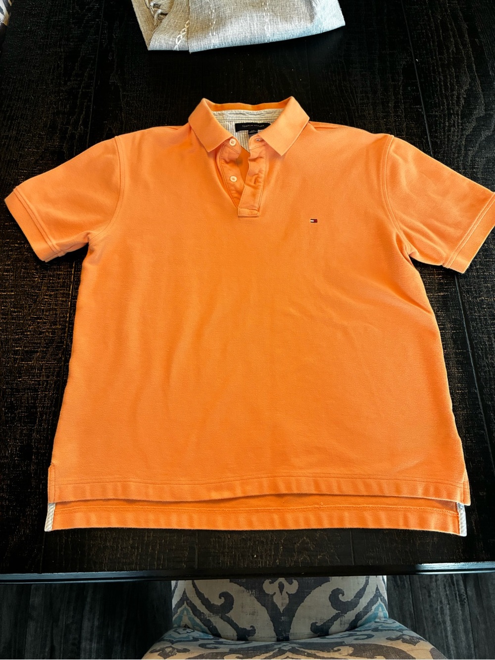 Tommy Hilfiger Orange Short-Sleeve Polo